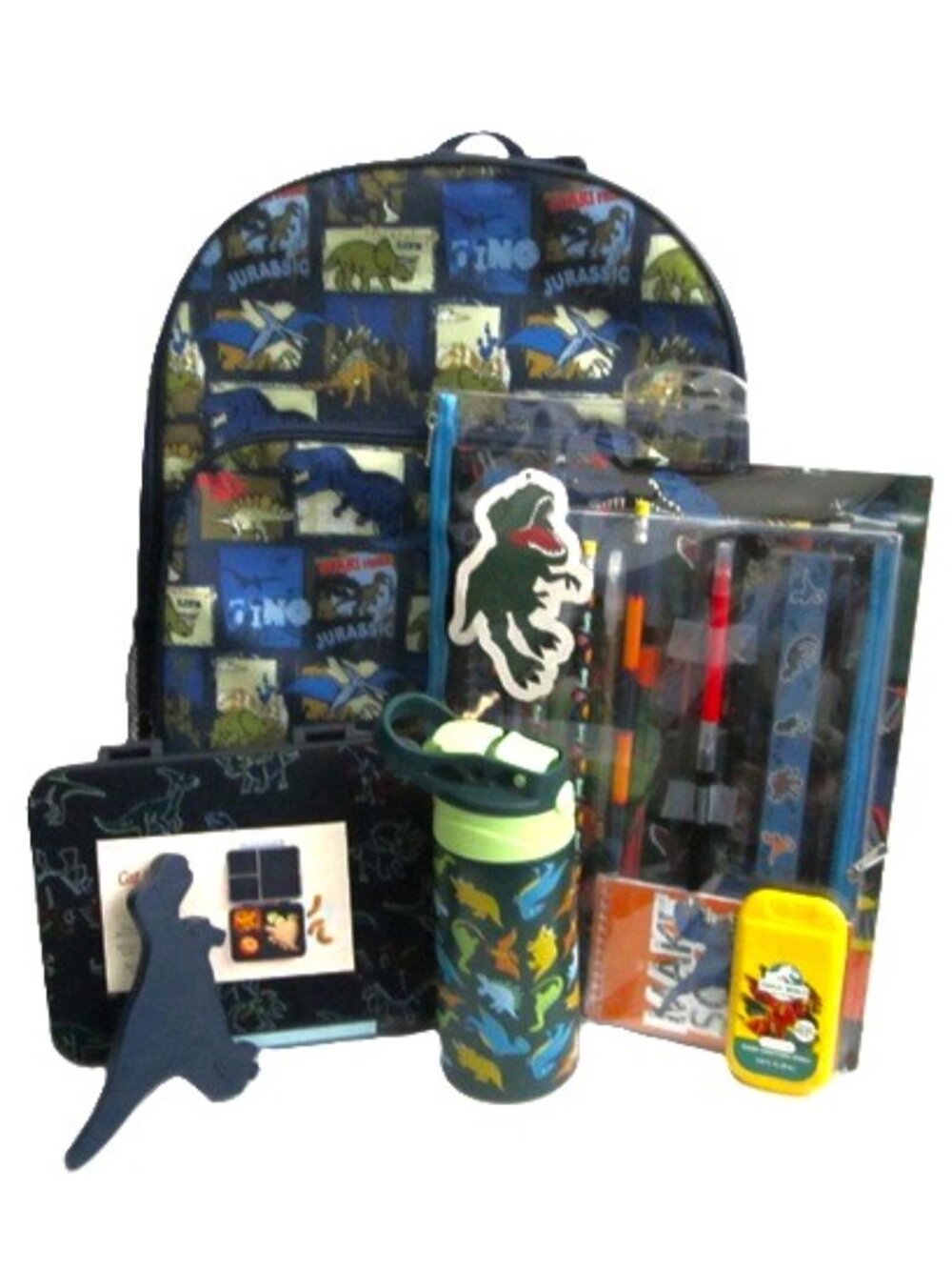 Jurassic Dinosaurs Backpack with School Supplies NEW